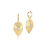 Large Pear Shape Diamond Layered Pear Huggies Earrings - 1